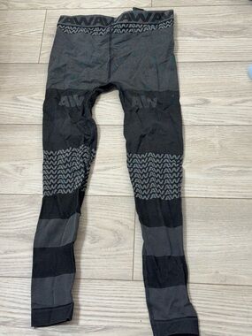 Alexander Wang x H&M Black & Gray Seamless Logo Leggings